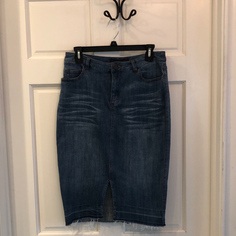Jean Denim pencil skirt